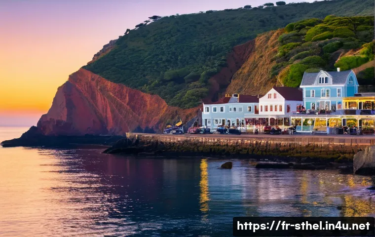 세인트헬레나 역사적 인물들의 발자취 - **"Historic Jamestown Harbor at Sunset"**
A picturesque, wide-angle view of Jamestown, Saint Hel...